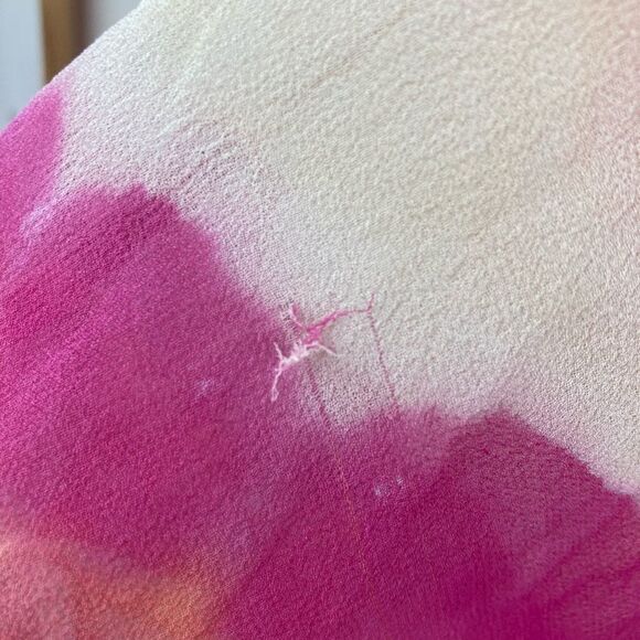 Gypsy05 silk oversized hi lo blouse w/color wash made in Hollywood CA boho - Picture 8 of 8